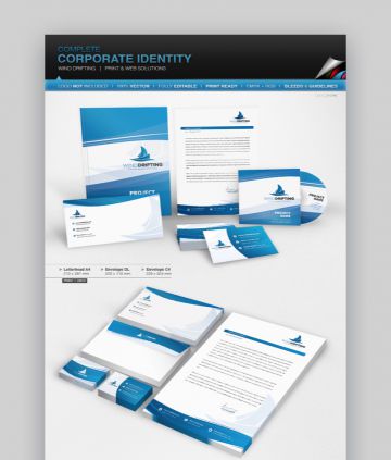 Stationery Letterhead Layout and Custom Design - 1 color